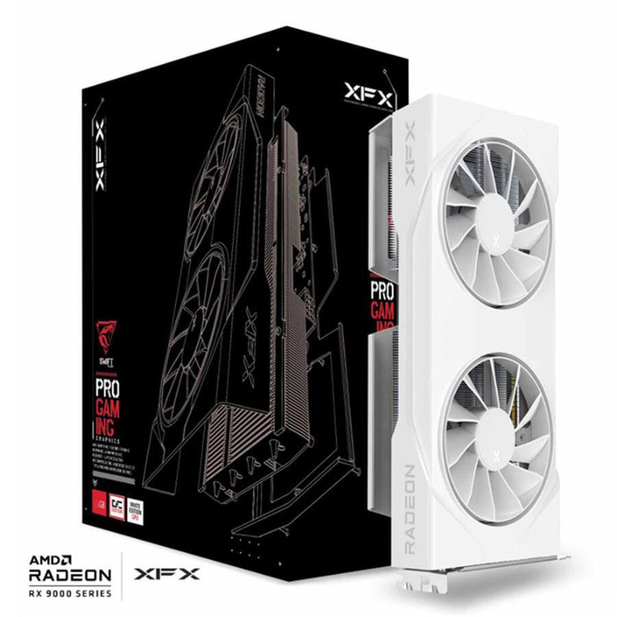 XFX Swift AMD Radeon™ RX 9060 XT OC White with 16GB