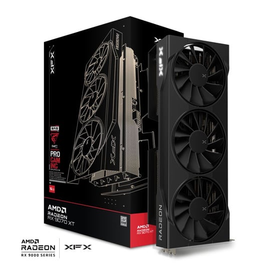 XFX Swift AMD Radeon™ RX 9070 XT Triple Fan Gaming Edition